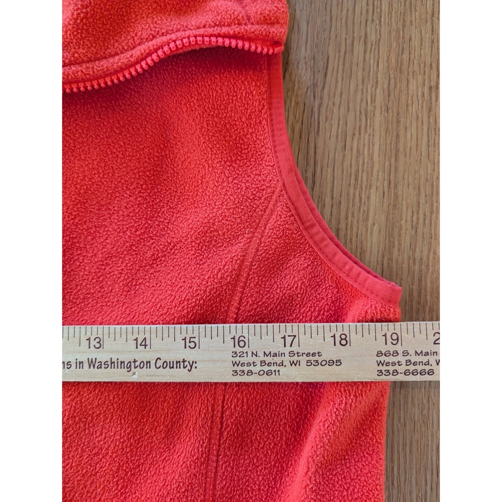 Calvin Klein Performance Fleece Full Zip Vest Womens L Coral Raspberry Pink Red - Picture 8 of 9